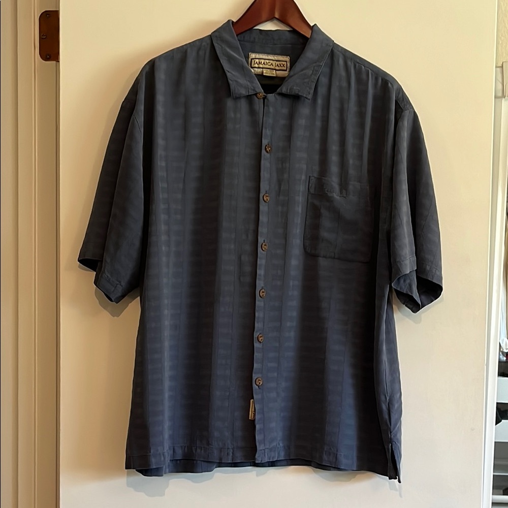 Jamaica Jaxx Blue Casual Button Down Shirt